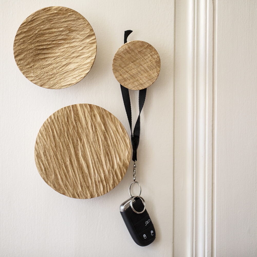 patère ronde chene déco interieur patère ronde chene déco interieur